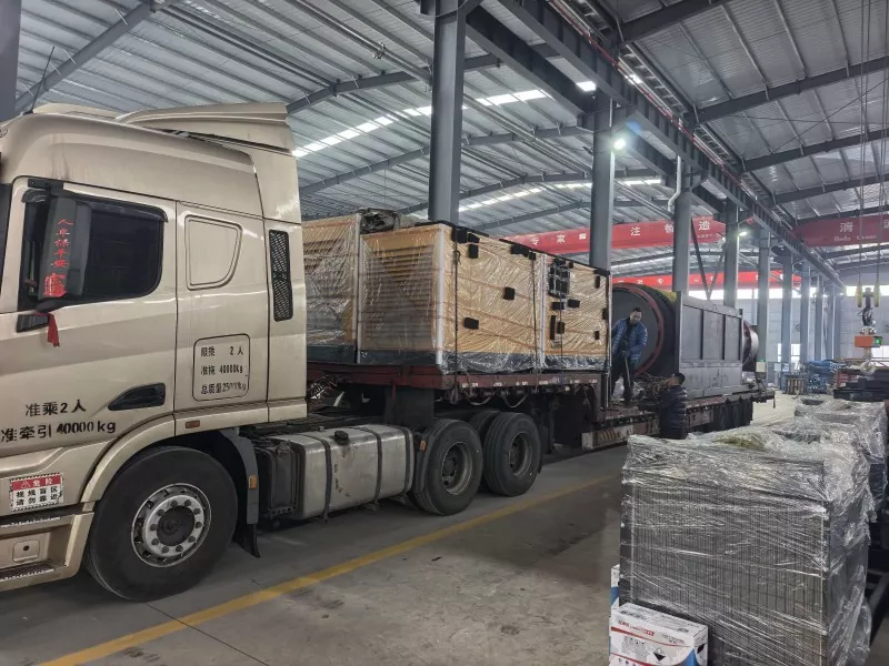 Jinqi Mining Machinery як партияи таҷҳизоти ҷудокунанда ва дастгирӣкунандаи барабанро ба Русия мефиристад